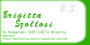 brigitta szollosi business card